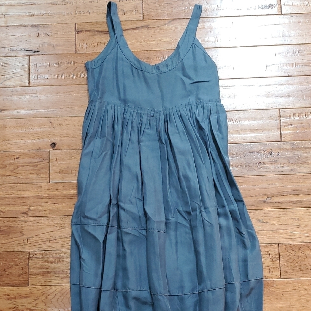 Jigsaw Silk Blue Sleeveless Tank Dress